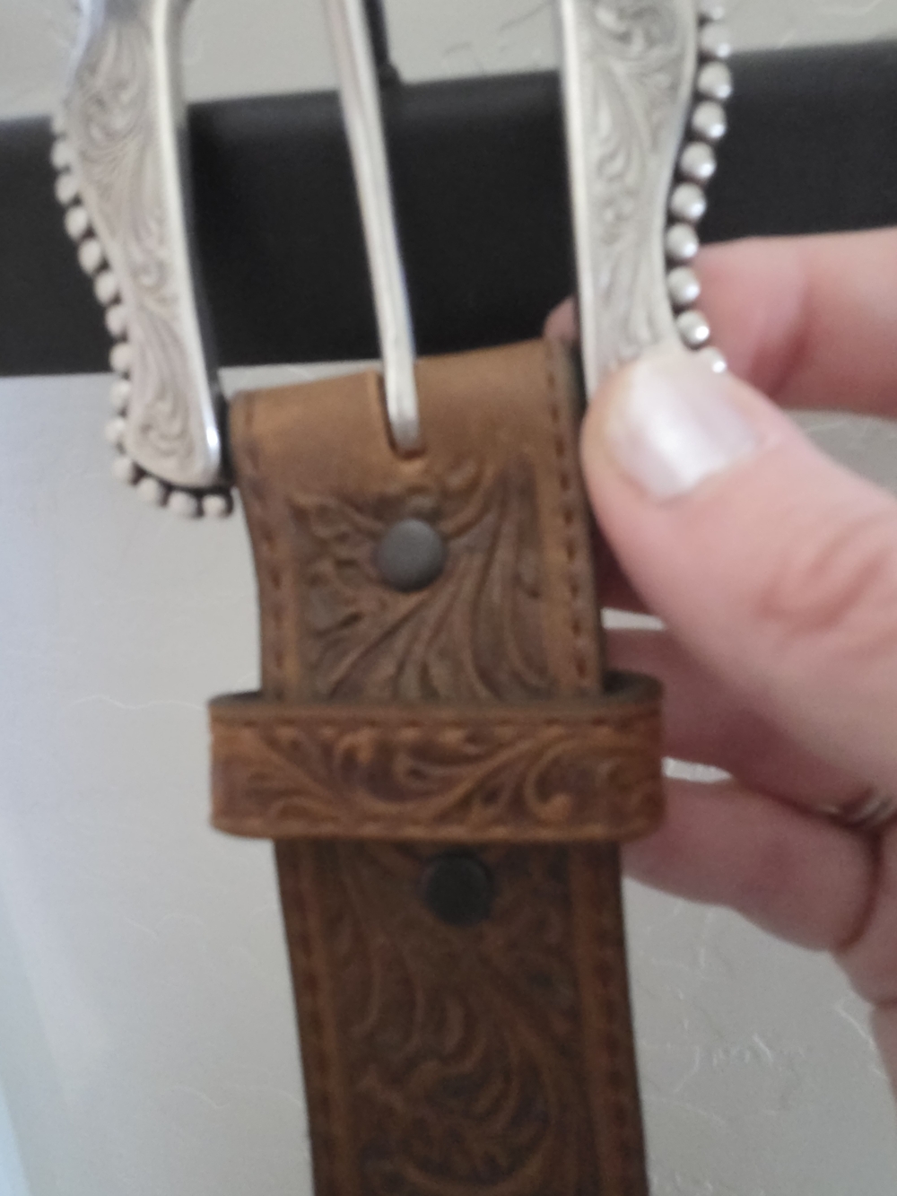New Tony Lama Leather Belt - Picture 3 of 7
